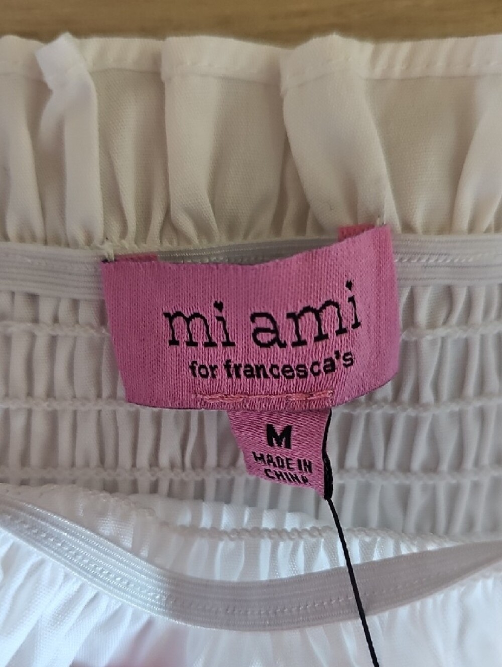 miami White Ruffle Smocked Mini Dress - Picture 3 of 11